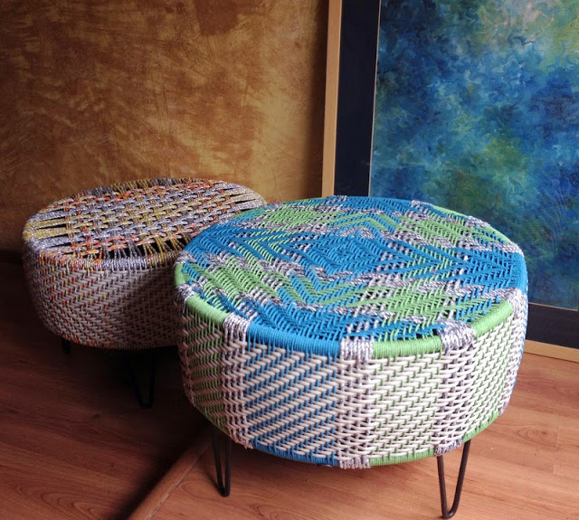 the retyrment plan upcycled pouffe the retyrment plan