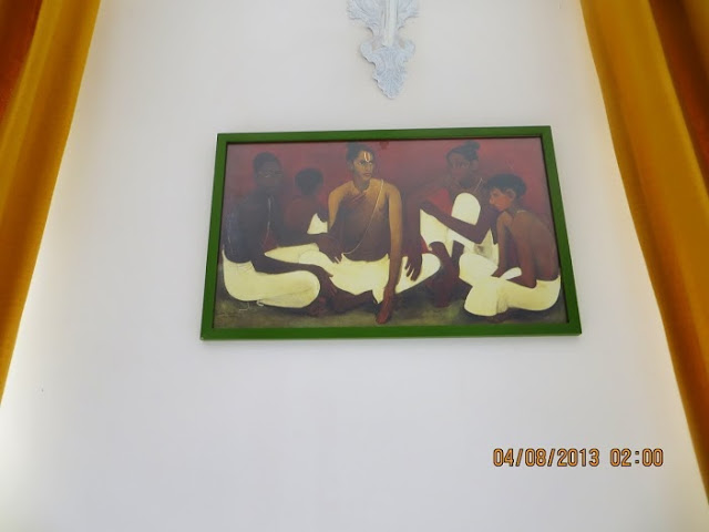 A painting print of the Brahmacharis by Amrita Sher-Gill | Aparna's home tour in Bengaluru