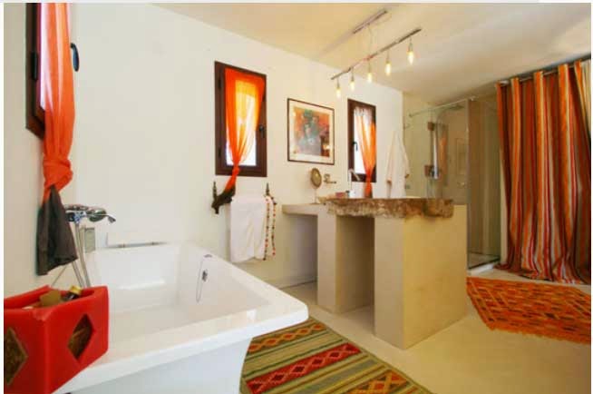 the keybunch a touch of india in every home orange accesorries in french holiday home bath