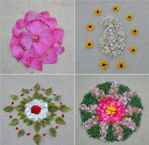 collage pookalam