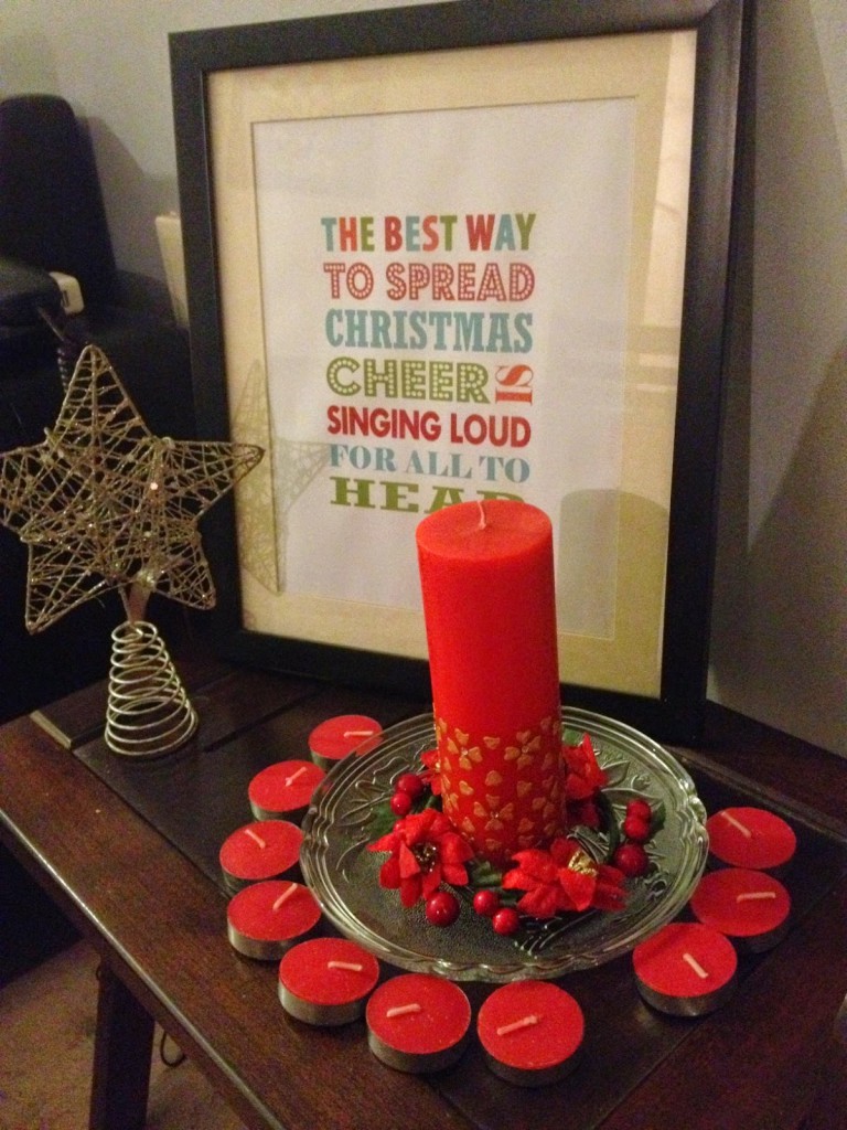table centerpiece for christmas decor