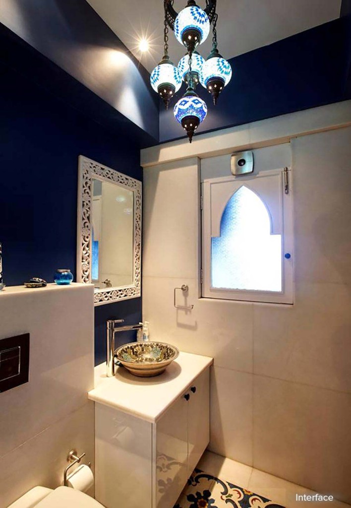 The washrooms in Turkish style | Mumbai Home Tour in its Turkish Influences