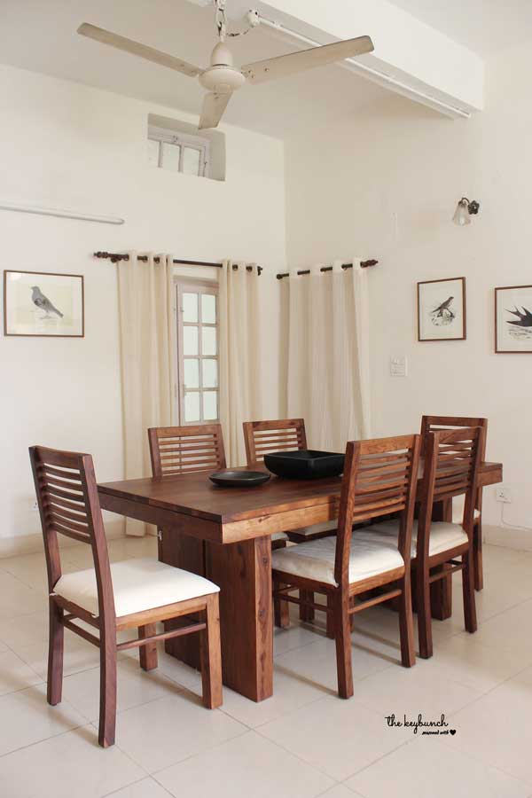 The dining table, was the only big furniture investment in this home