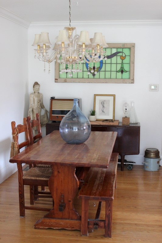 Demijohn at the dining table | Dhiraj & Lynda heritage pieces home decor