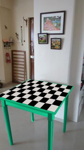 Table after makeover - Woodtech by Asian Paints