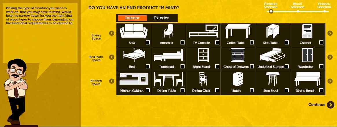 Asian Paints - Colour on Wood service