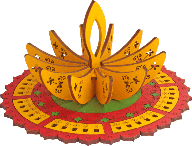 diya rangoli