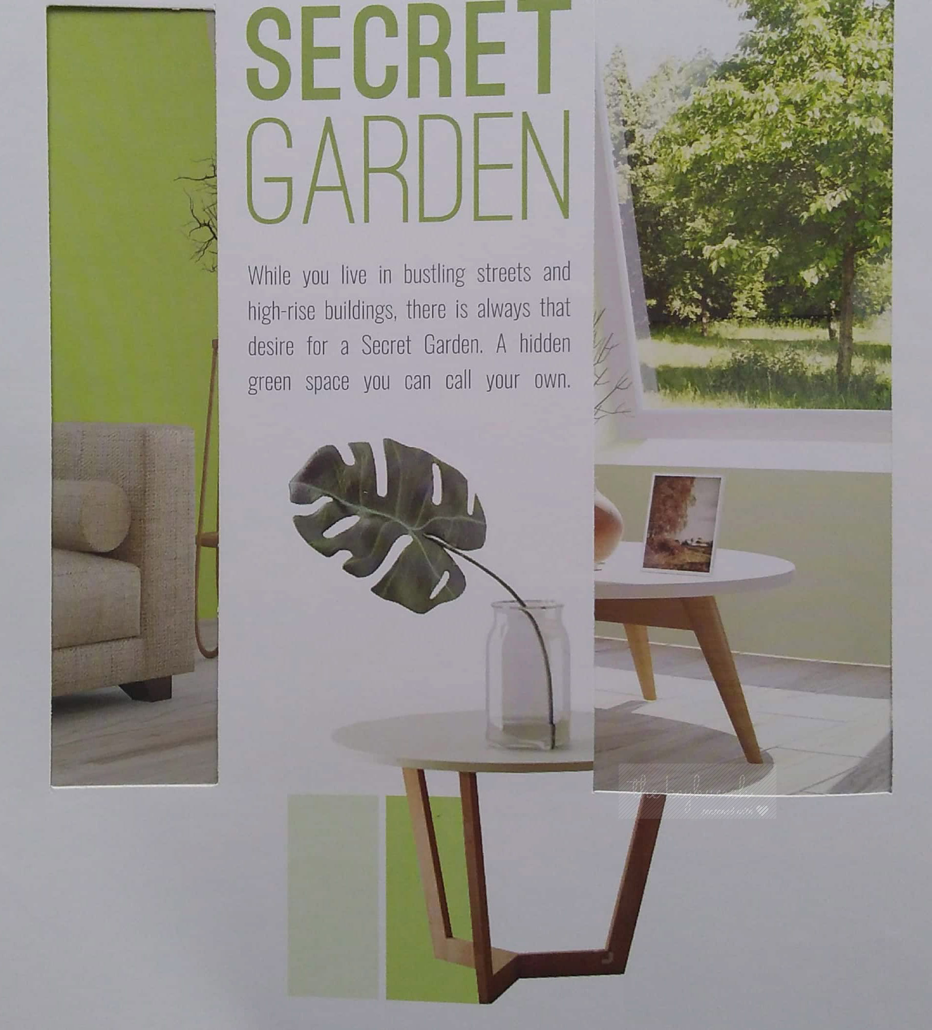 a Modern Monochrome or Masterpiece Whites pallette - Secret garden