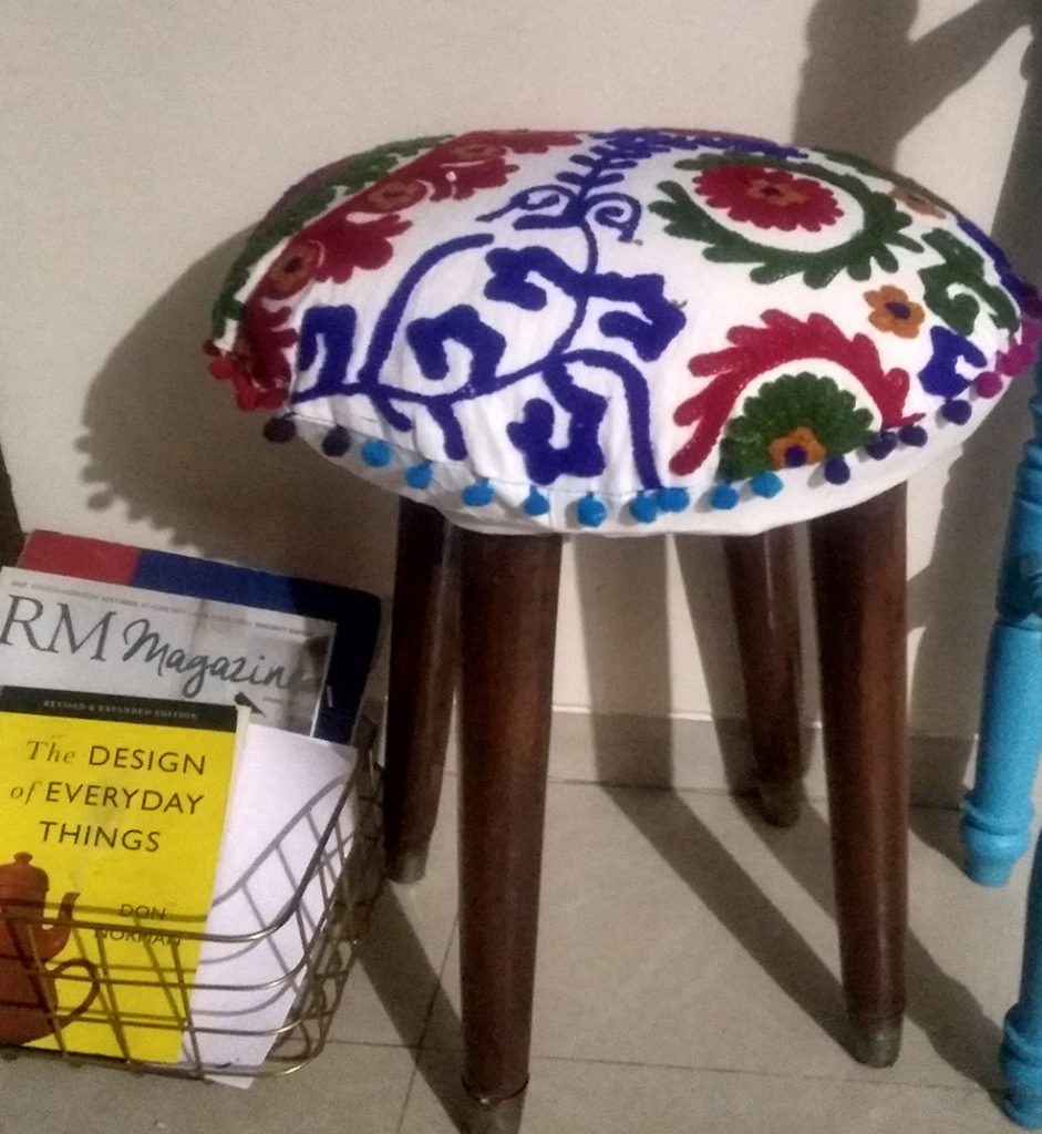 after makeover stool