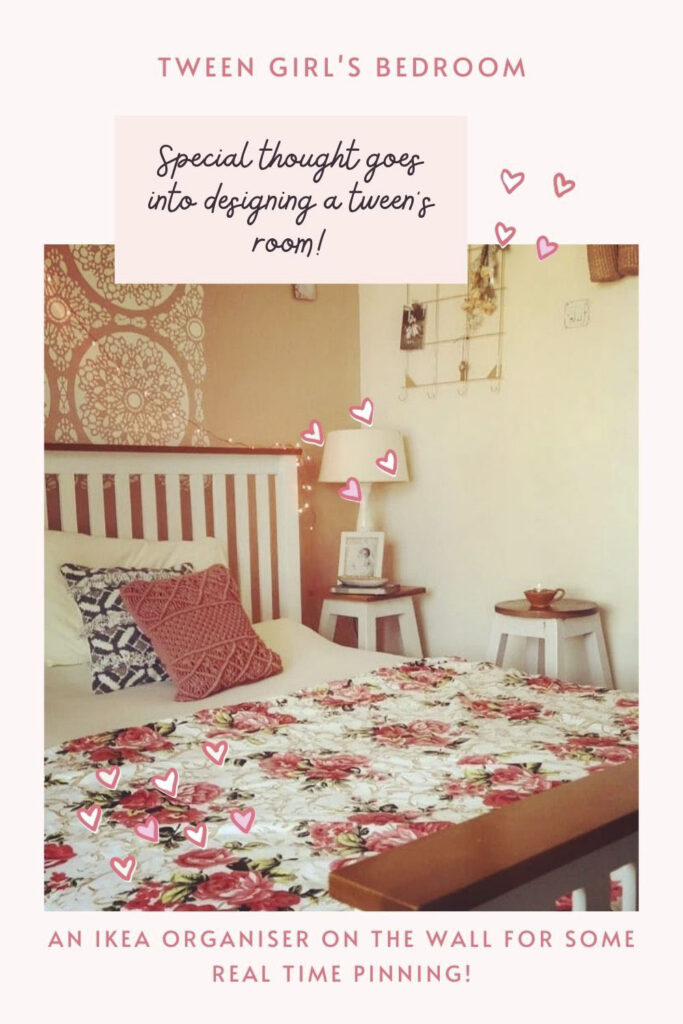 Well organised tween girl bedroom