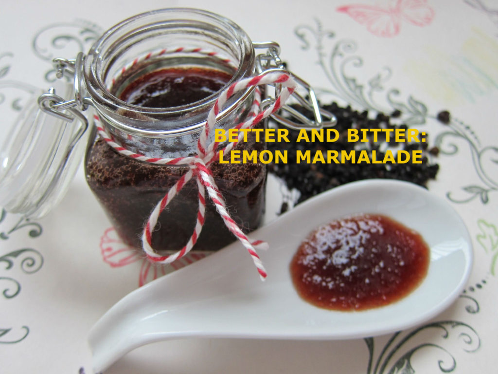 homemade bitter lemon marmalade