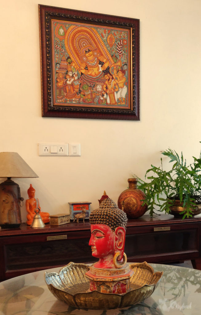 Jayashree Rajan's garden apartment tour on The Keybunch: living room