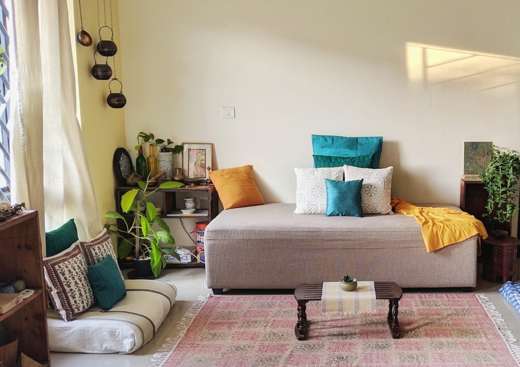 Jayati and Manali share their home tour as the science home décor - The pretty touches living area and spaces which can spend most of leisure time