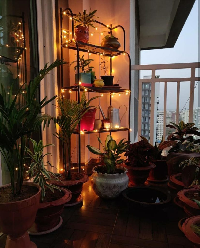 Home style Tour with Rajni in Hyderabad: Bring nights alive with fairy lights at balcony