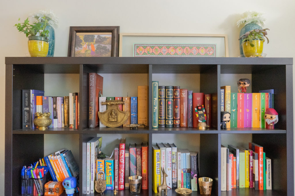 Affinity for antiques and collection of vintage | Home tour of Rushika & Dipkal's - the book shelf and vintage collection