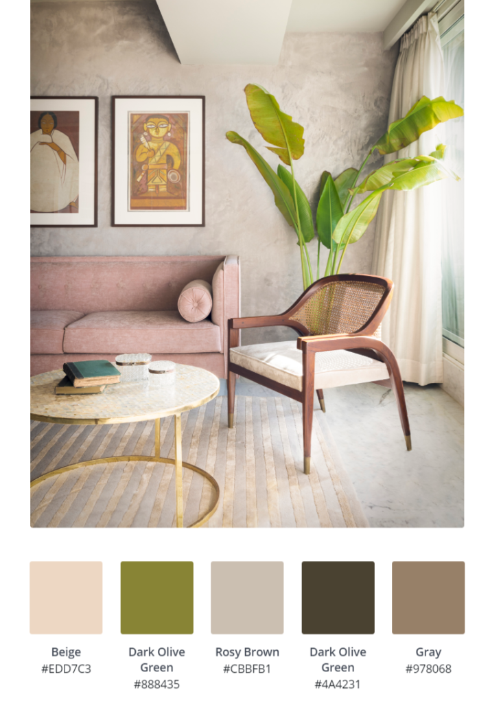 Home Renovation Story | Mohamedi & Durriya Sham's Aesthetic Mumbai Home - The living room colour palette