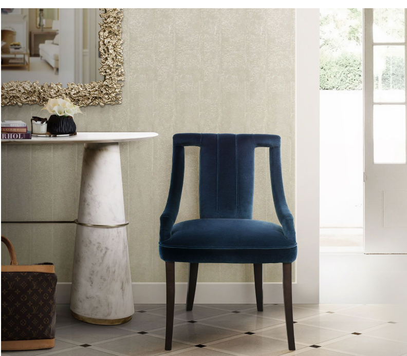 CAYO Classic Blue Dining Chair in Pantone Colour of the Year 2020|decor goals 2020 for india