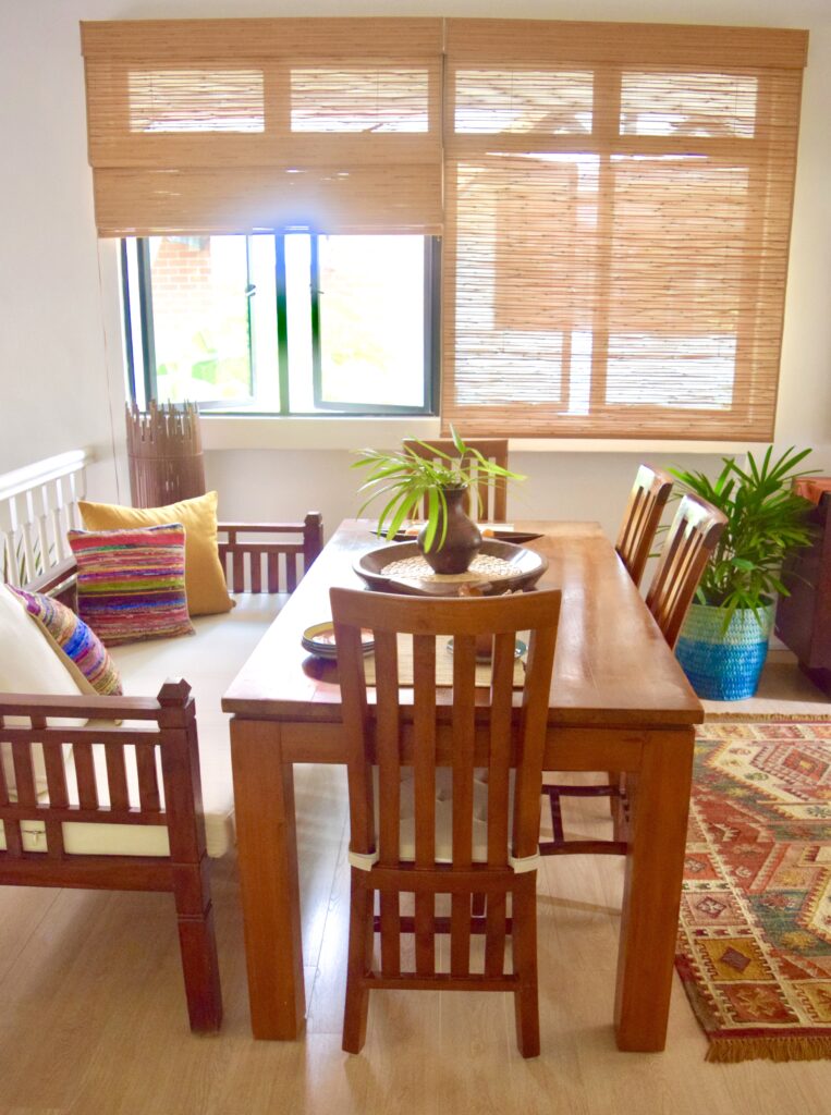 Colourful dining room | ASHA RAJ home tour