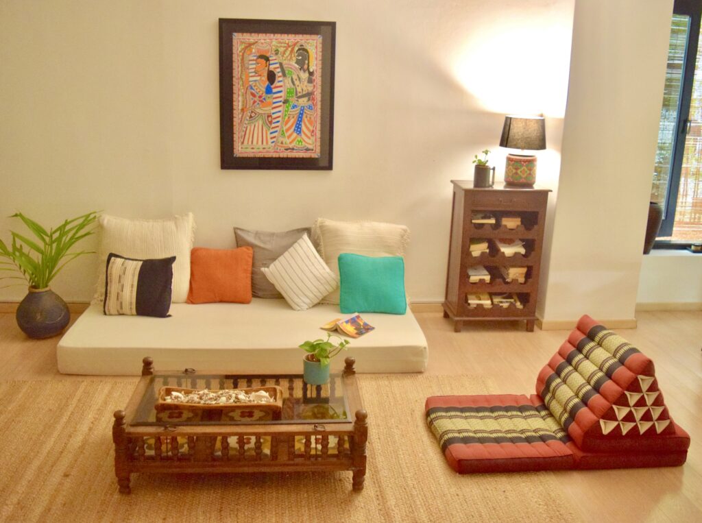 The family room area | ASHA RAJ home tour