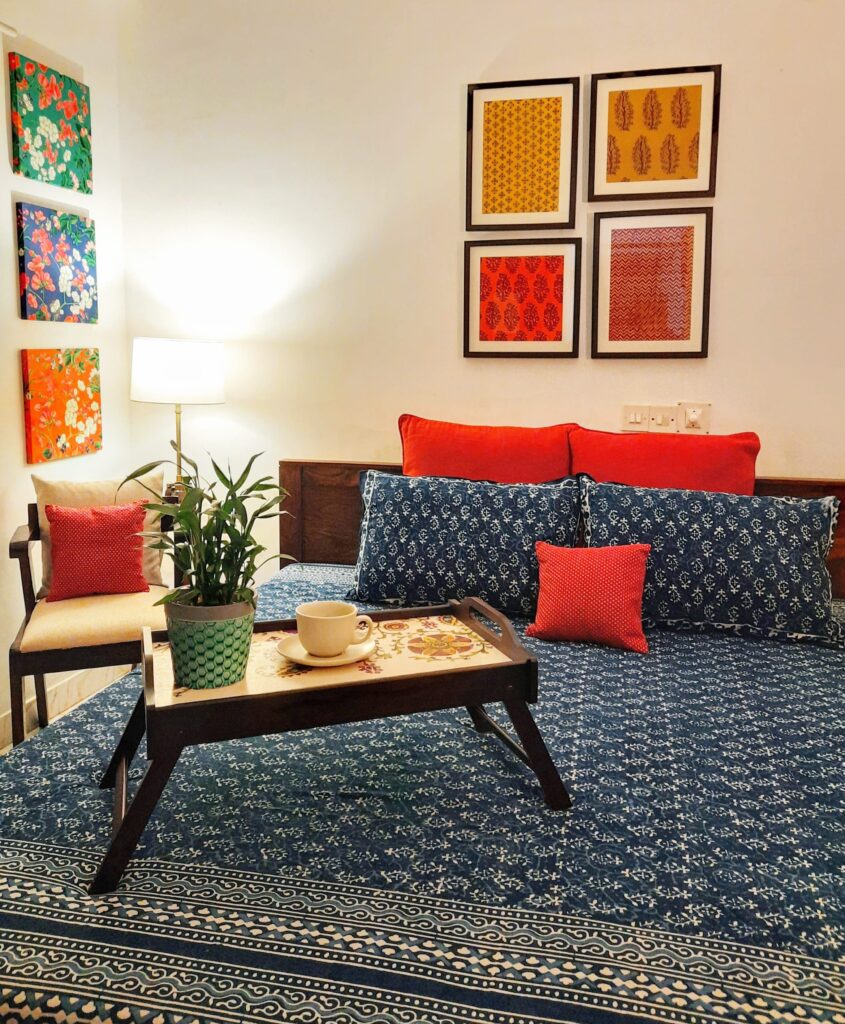 Cozy bedroom with cup of coffee | Upasana Talukdar home tour | thekeybunch decor