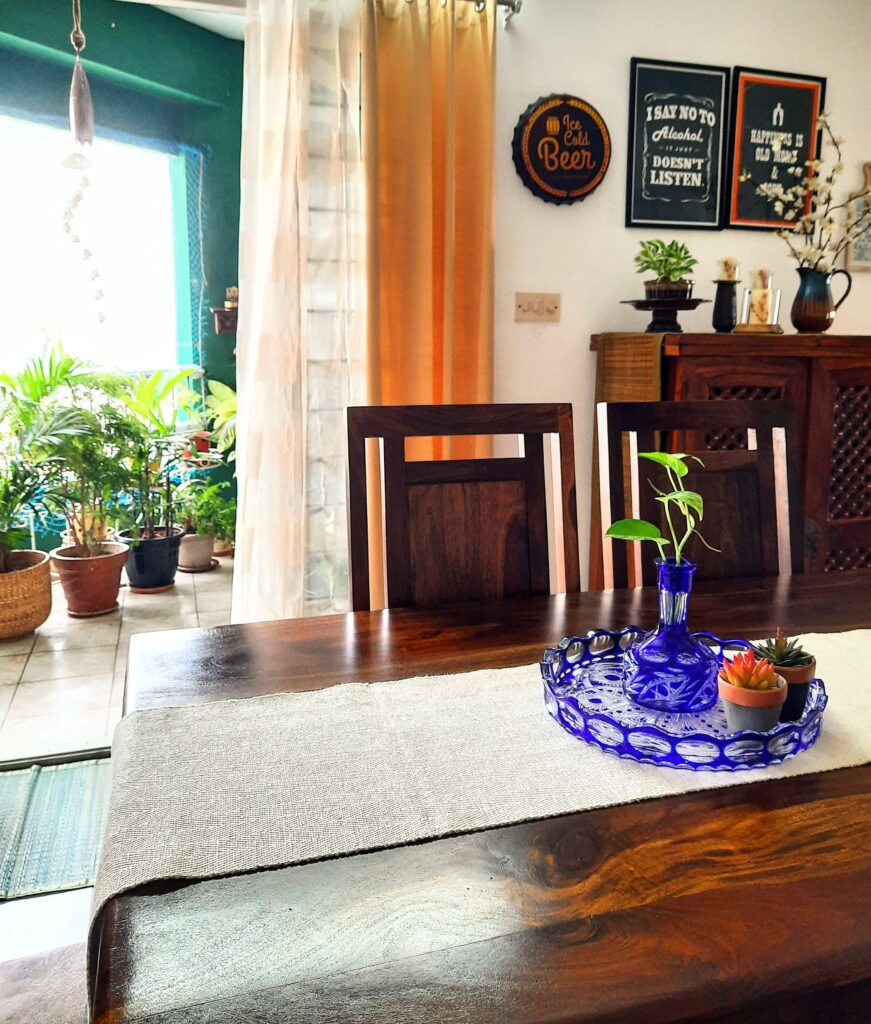 balcony view near the dining room | Upasana Talukdar home tour | thekeybunch decor