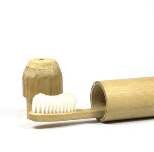 Bamboo toothbrush cover from geosmin.in - Decor trends 2021 for Indian homes | Thekeybunch decor blog
