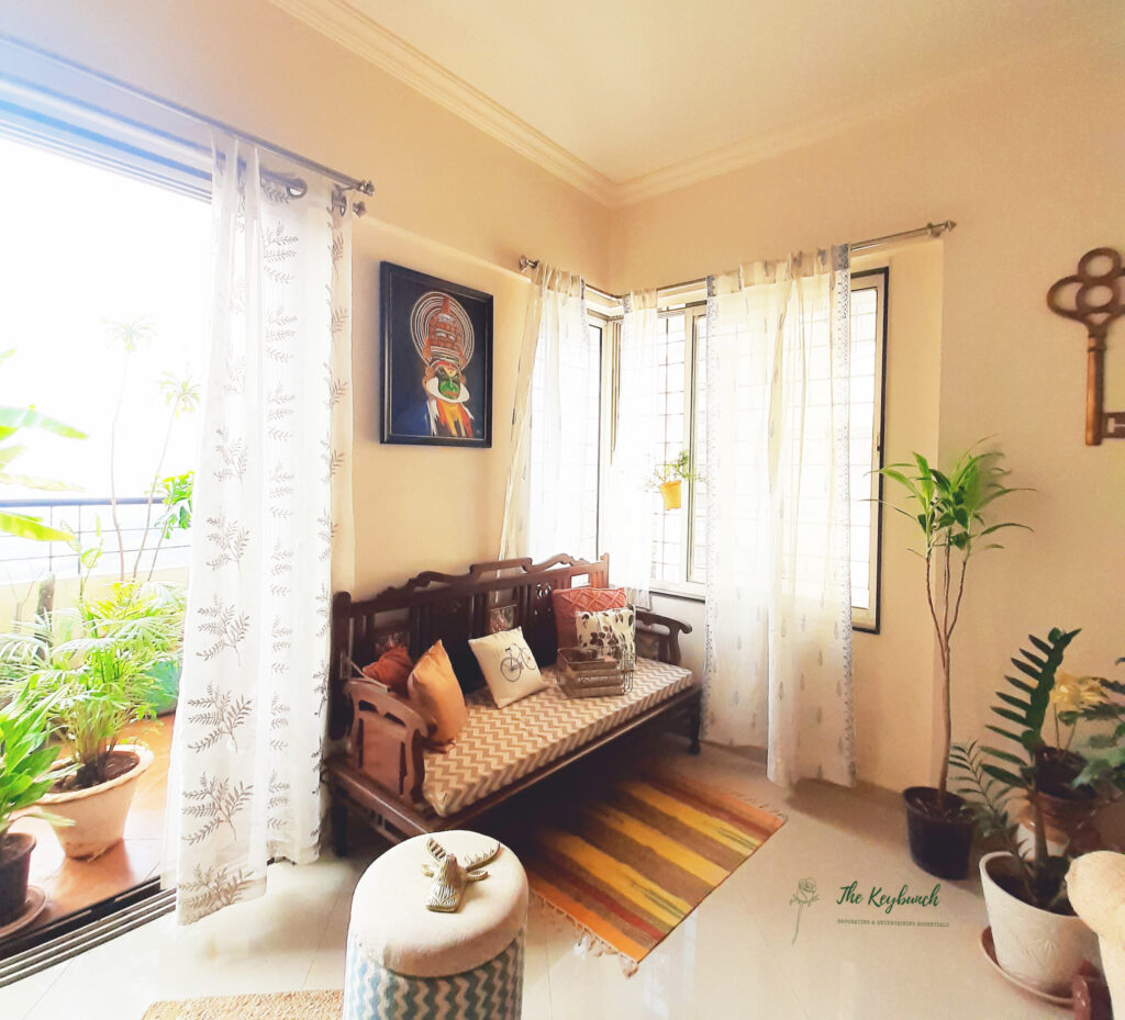 A green balcony view from the living room | Areas where an Interior Stylist can help you | Thekeybunch decor blog