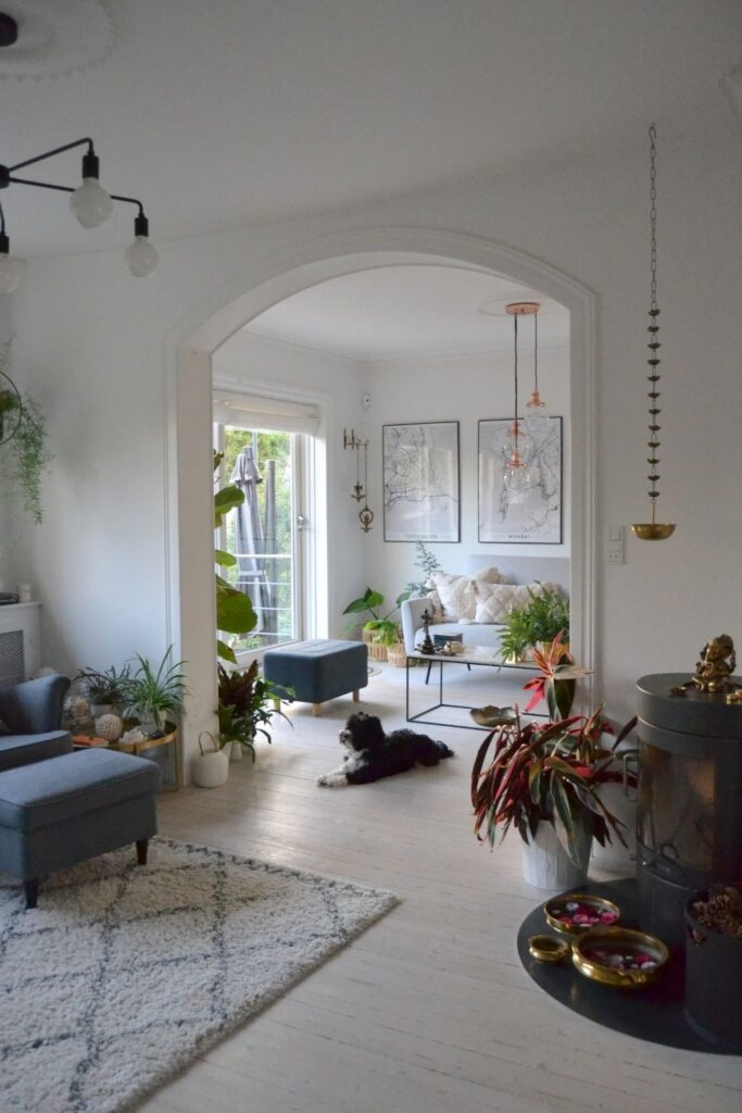 The beautiful living room space | Naina's Scandi-Minimalist Home with Indian Accents