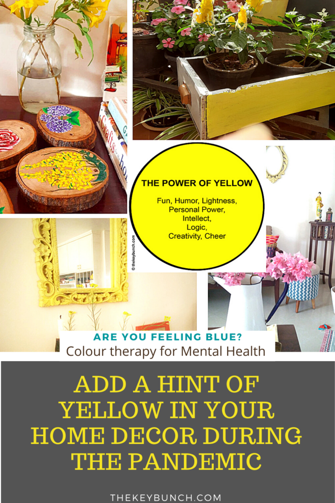 Decorate with a touch of yellow during the pandemic | Add yellow in your home decor to boost your mental health
