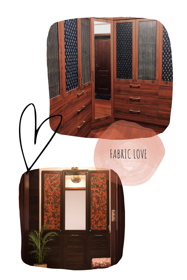 Wood is pasted with indigenous fabric | Home Tour: A beautiful Antique Modern home in Bangalore
