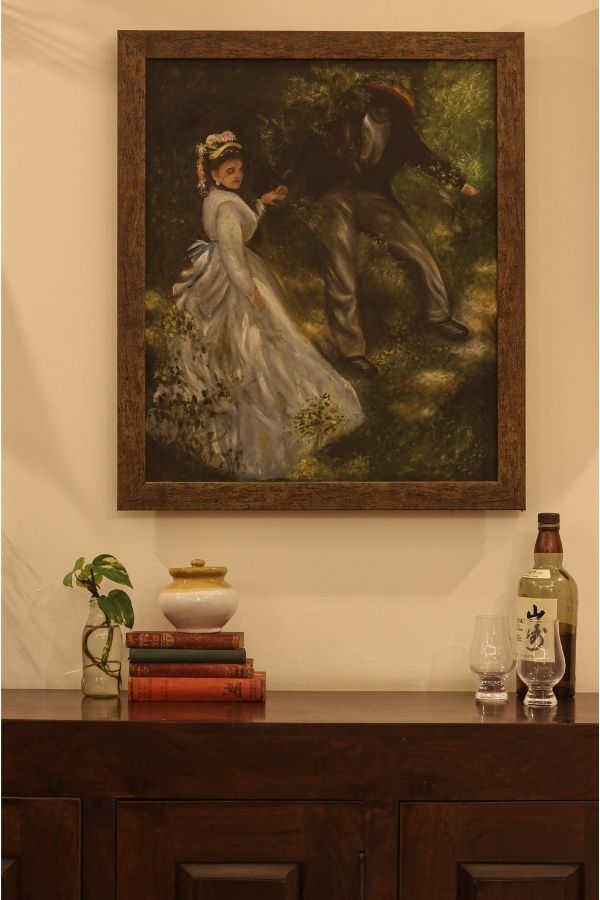 The painting frame by Indira | Home Tour: A beautiful Antique Modern home in Bangalore