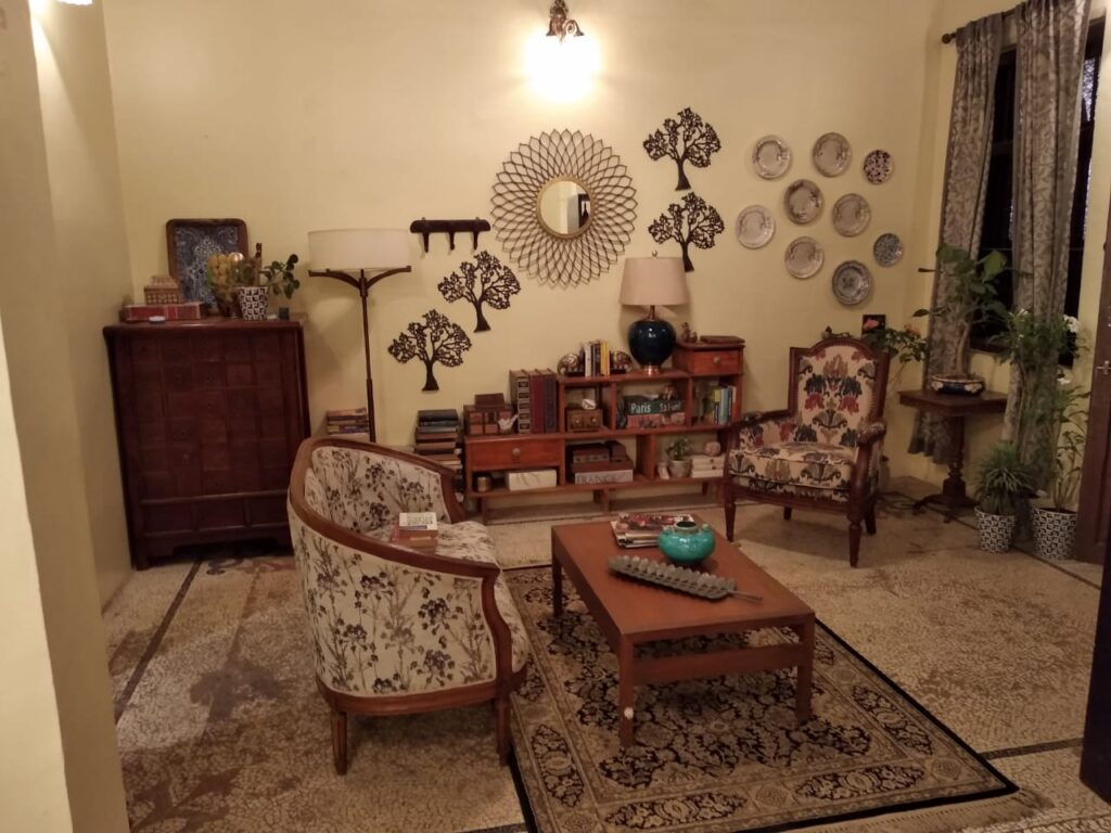 Villa Rashmi - A Heritage Gem in Mumbai | The private living room decoration | TheKeybunch decor blog