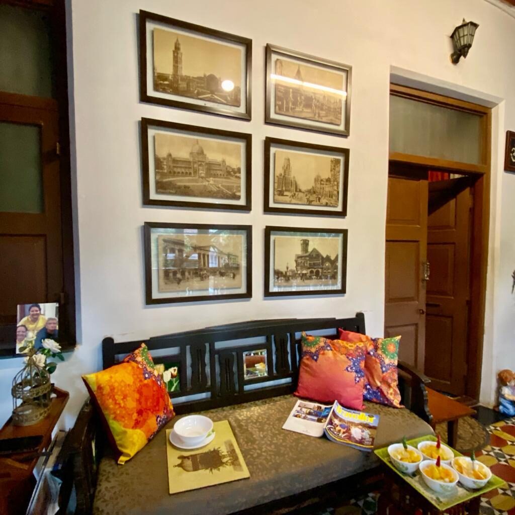 Villa Rashmi - A Heritage Gem in Mumbai | Having refreshment at the private family room | TheKeybunch decor blog