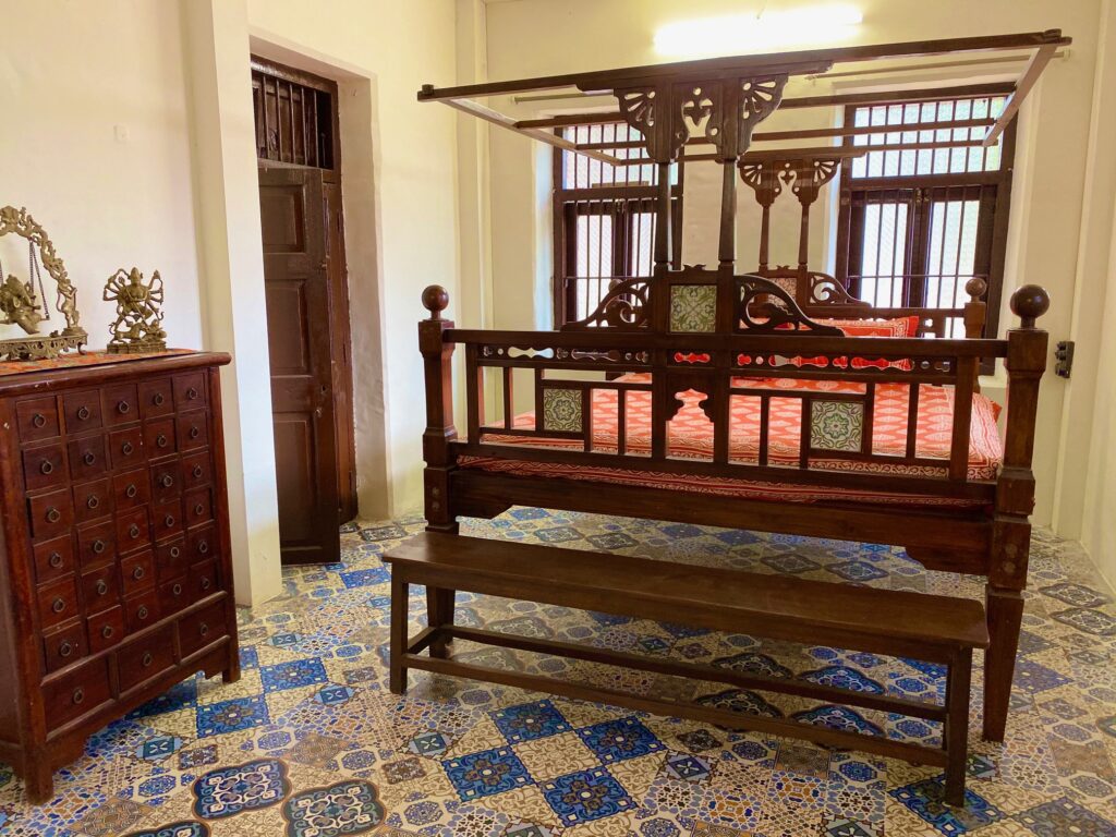 Villa Rashmi - A Heritage Gem in Mumbai | Traditional south Indian theme bedroom | TheKeybunch decor blog