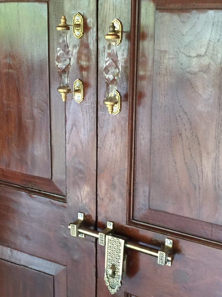 Villa Rashmi - A Heritage Gem in Mumbai | Original old features on the doors | TheKeybunch decor blog