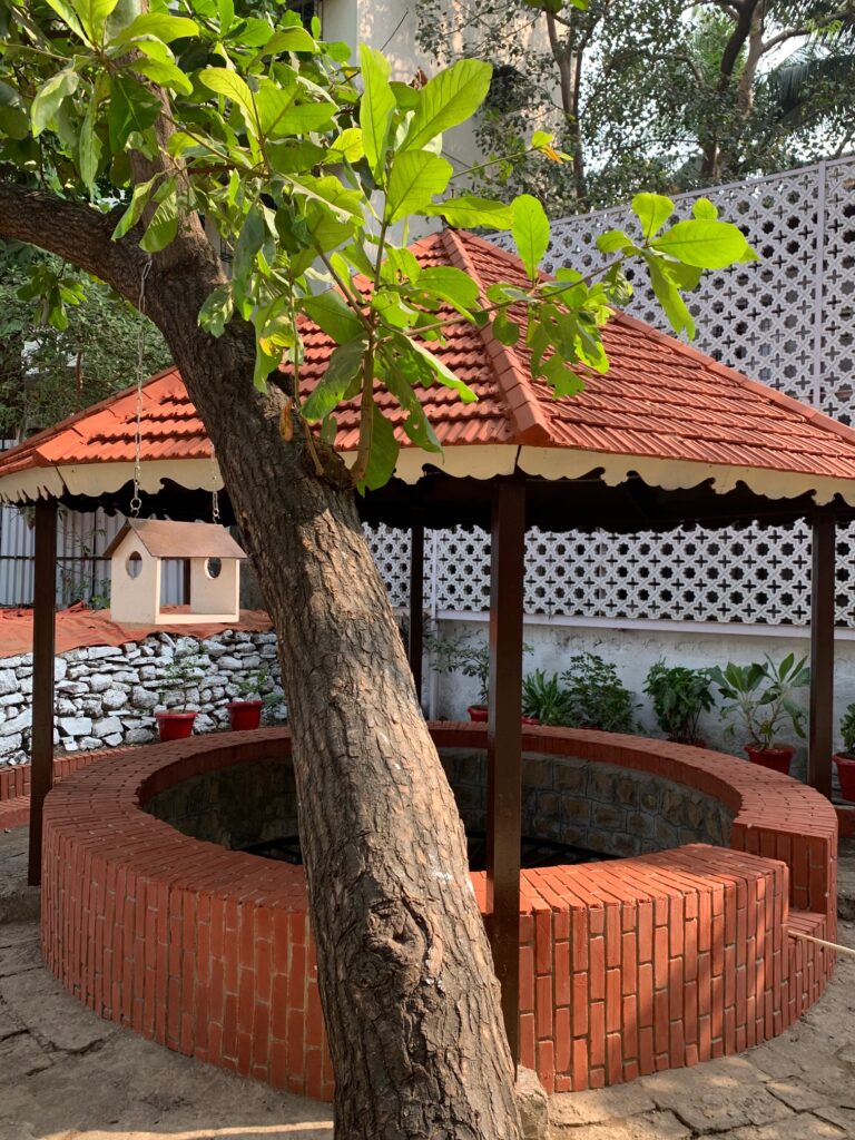 Villa Rashmi - A Heritage Gem in Mumbai | Old well at the backyard of the villa | TheKeybunch decor blog