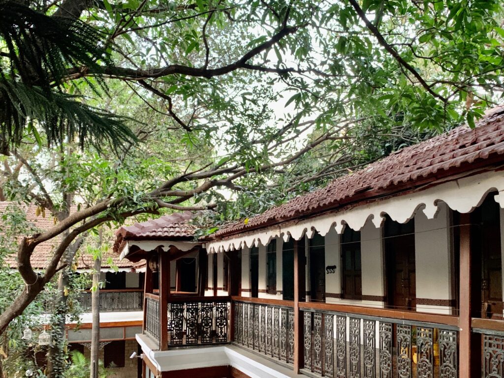 Villa Rashmi - A Heritage Gem in Mumbai | Verandah of old heritage villa in Mumbai | TheKeybunch decor blog