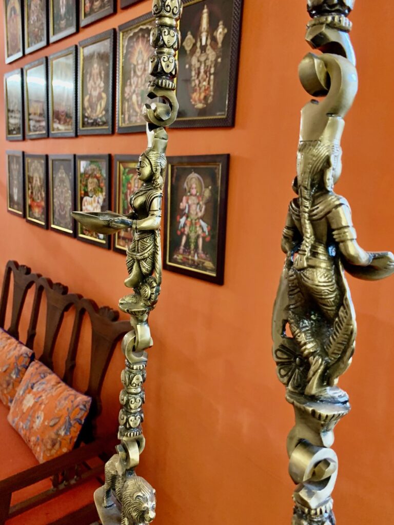 Villa Rashmi - A Heritage Gem in Mumbai | Antique brass chain for jhoola | TheKeybunch decor blog