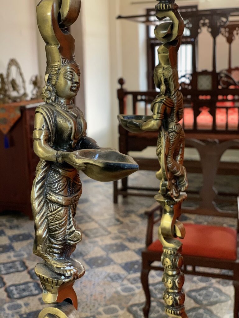 Villa Rashmi - A Heritage Gem in Mumbai | Antique brass chain for swing | TheKeybunch decor blog