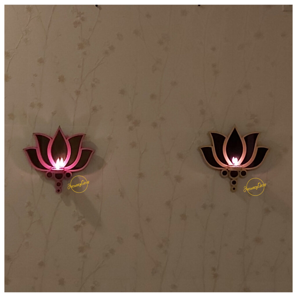 Diwali lighting options | Lotus wall sconce by January Ones
