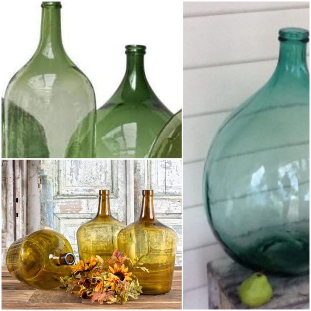 Spring decor and Products | Use vintage giant glass bottles for home decor
