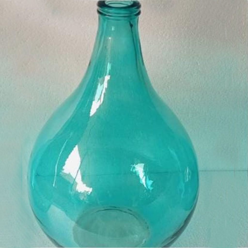 Demijohns in Indian Decor | Blue faux vintage demijohn from theKeybunch store
