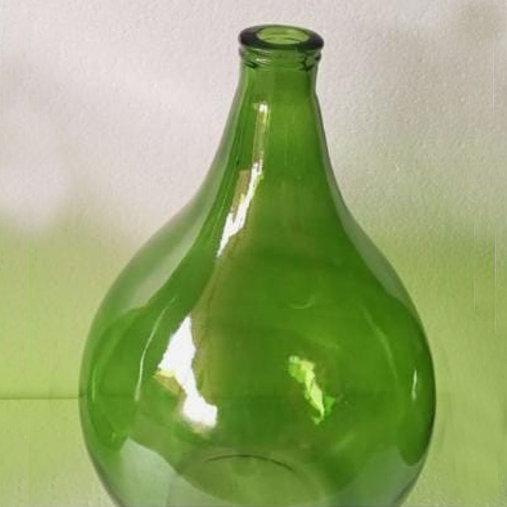 Demijohns in Indian Decor | Green faux vintage demijohn from theKeybunch store
