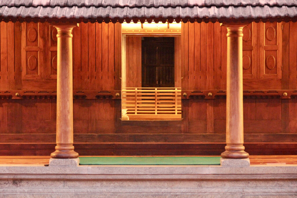 Old Traditional Kerala Home, Revived by Benny Kuriakose | The sculptural beauty of the mold and timber is mind-blowing. The jambs and bottoms of the doors are all made of timber