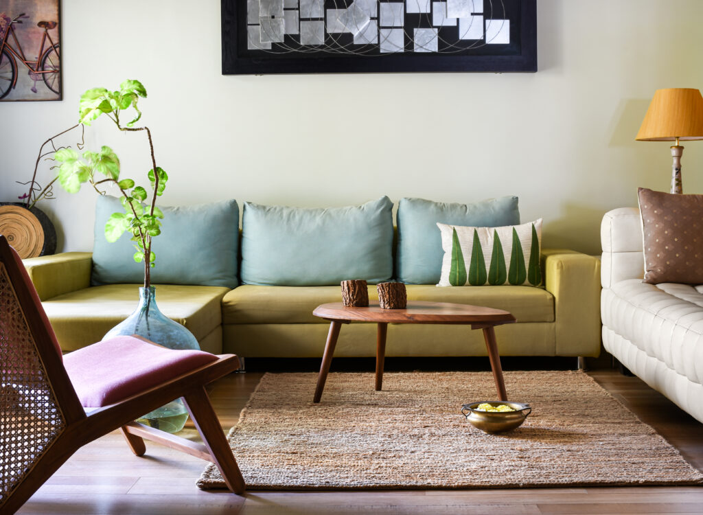 Swati Seraan's penthouse in Bengaluru | Little oasis of lush green living room