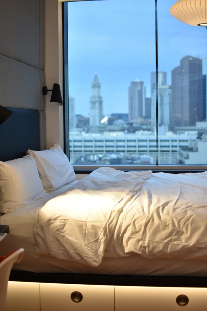 A cozy bedroom with beautiful view | Aluminium or uPVC Windows