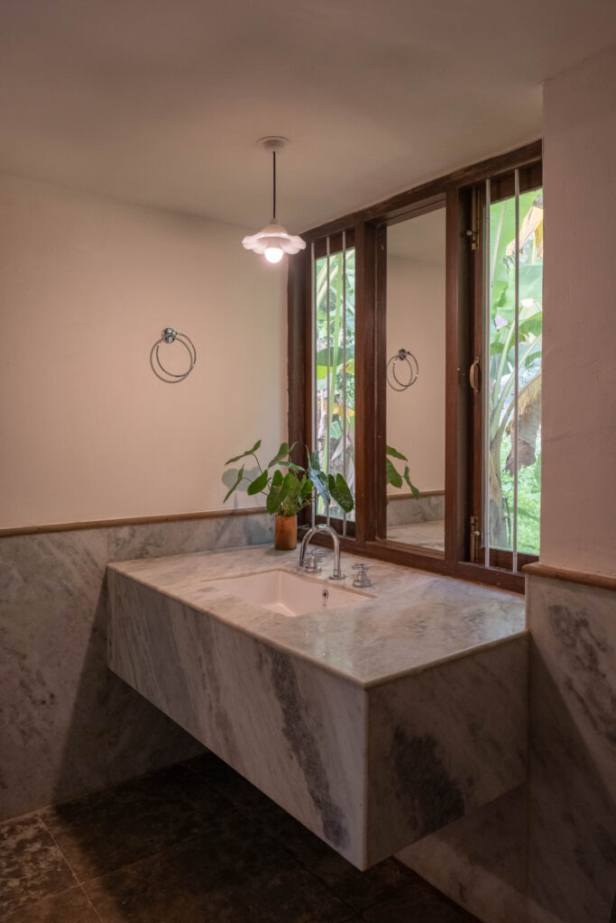 The beautiful restored heritage house - washroom | Heritage home in Parra