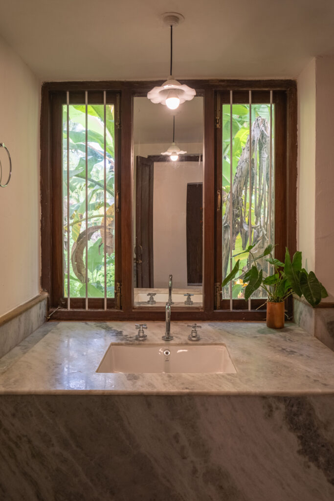 The beautiful restored heritage house - washroom | Heritage home in Parra