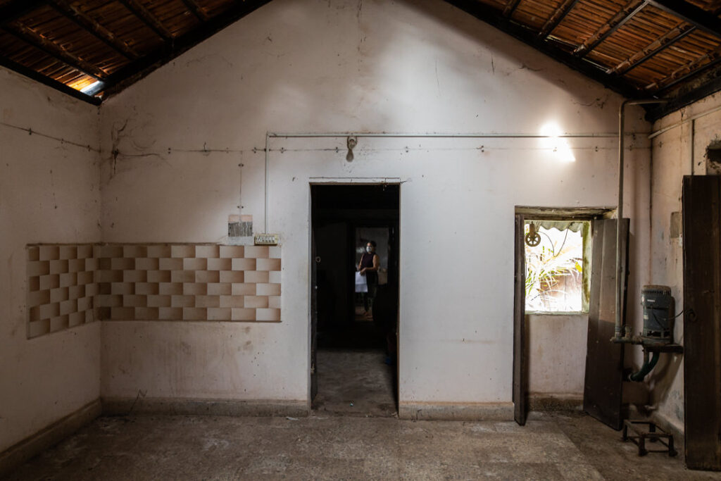 Before restored - room door of heritage home in Parra | Heritage home in Parra