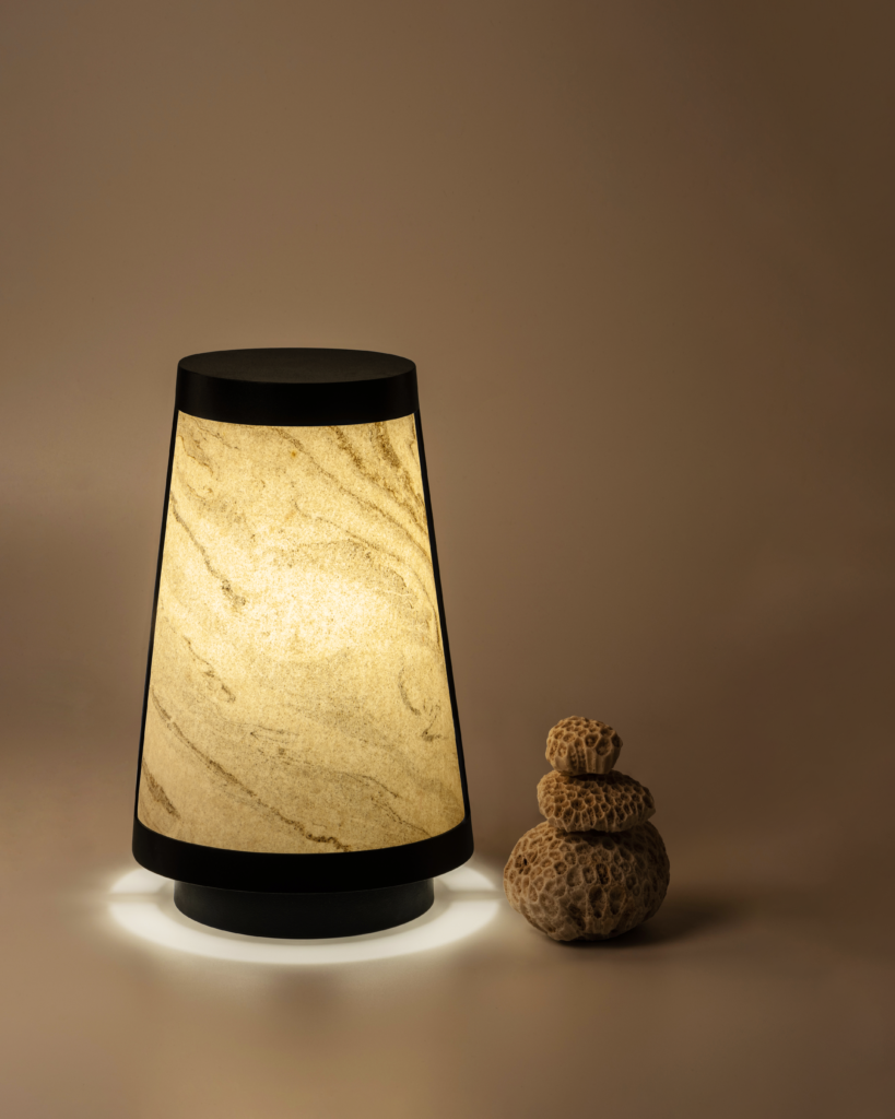 Nora table lamp from the Quarry Collection designed by Priyam Doshi | Priyam Doshi, Designer and Founder of Name Place Animal Thing